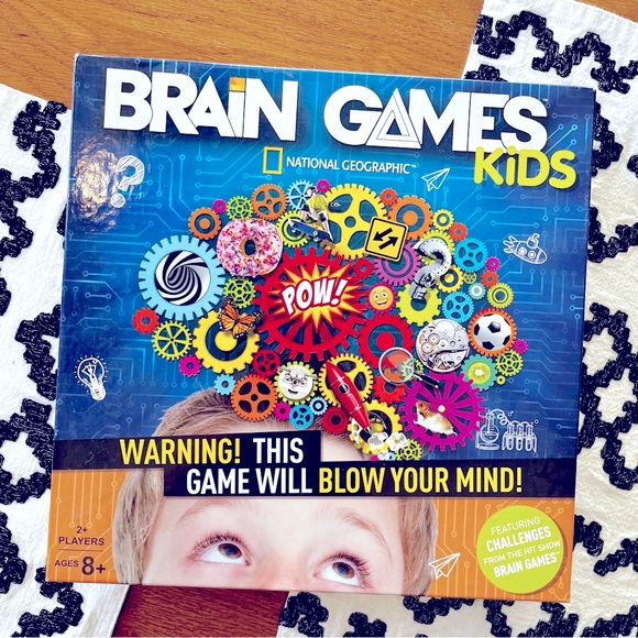 National Geographic BRAIN GAMES KIDS board game fun challenges for the family - Picture 1 of 3